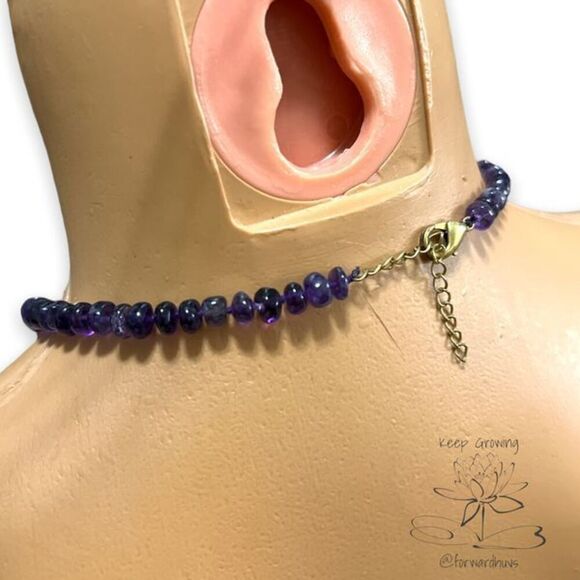 Natural Polished Amethyst - Graduated - Hand Tied - Picture 4 of 8